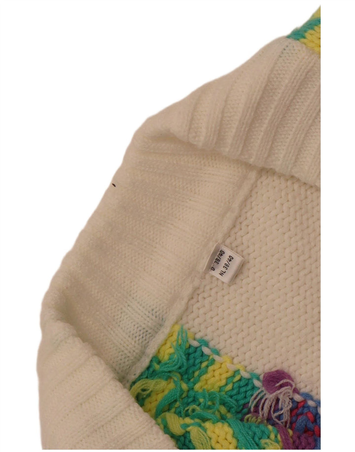 Pulover Cardigan Vintage pentru Damă EU 38/40 Mediu Multicolor Geometric