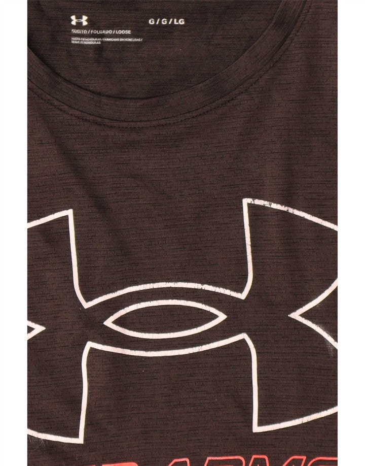 Tricou grafic Under Armour pentru bărbați Top mare negru
