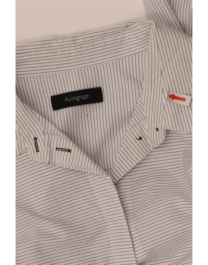 Rochie cămașă cu autograf pentru femei Marks & Spencer UK 14 Medium White Striped