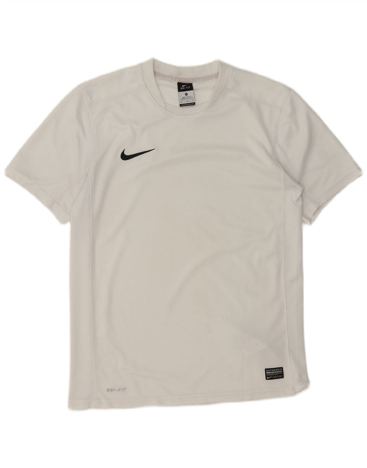Tricou Nike Dri Fit pentru bărbați Top Medium Alb Poliester