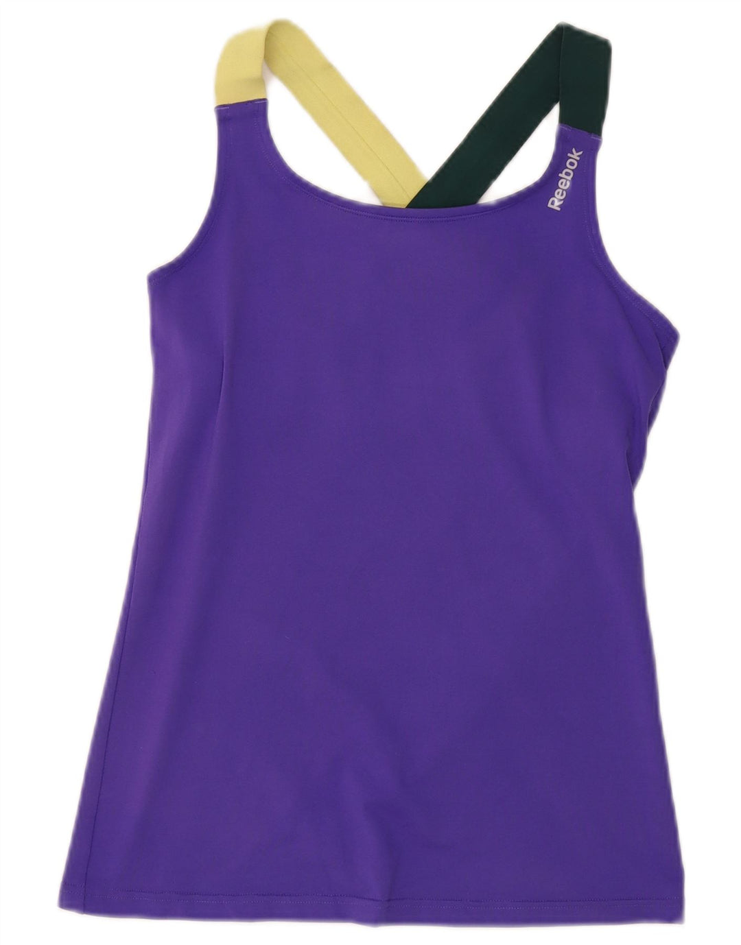 Vest Top pentru femei Reebok UK 8/10 Small Purple Colorblock Poliester