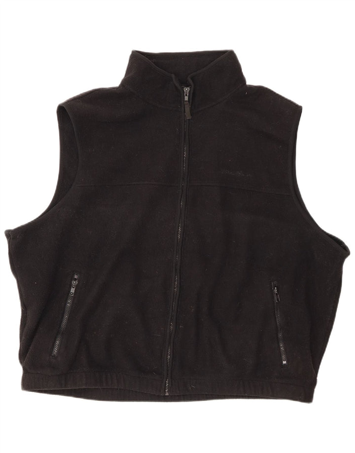 EDDIE BAUER Gilet lângă pentru bărbați UK 44 2XL Poliester negru
