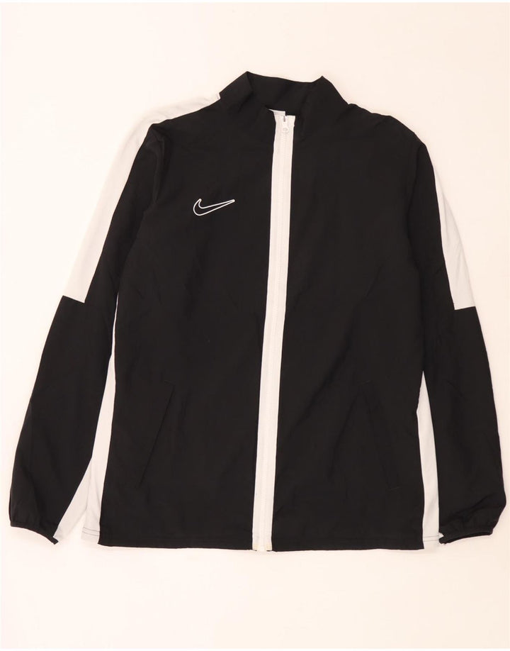 Jachetă de top pentru trening Nike Dri Fit pentru bărbați, mare, negru, poliester color bloc
