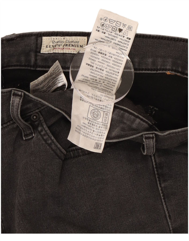 Blugi drepți modelați 314 pentru femei Levi's W32 L30 bumbac negru
