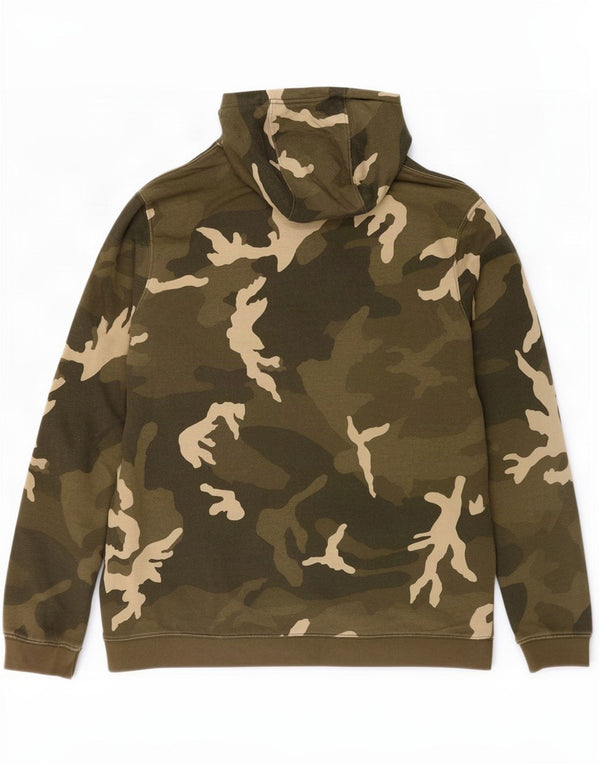 Pulover Nike pentru bărbați, bumbac, camuflaj, kaki