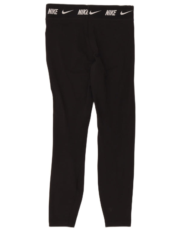 Leggings cu grafice Nike pentru femei, cu ajustare strânsă, UK 16, mare, negru, bumbac
