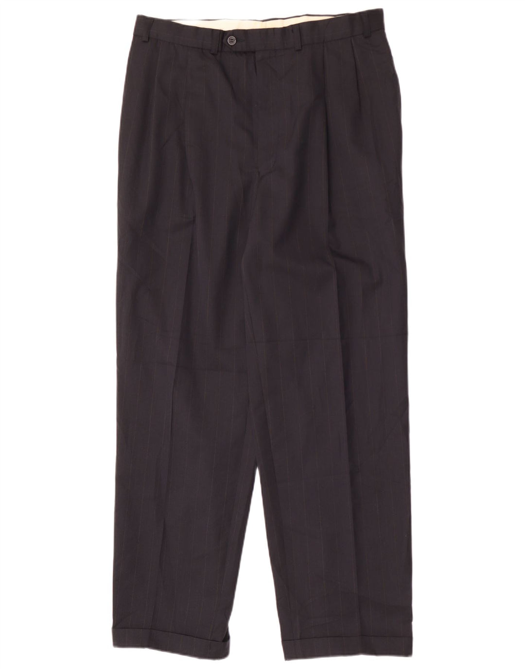 Pantaloni de costum pentru bărbați Marks & Spencer L36 L31 bleumarin poliester