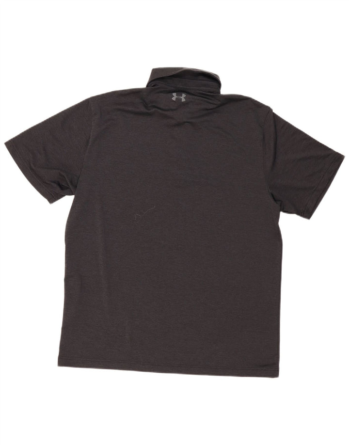 Tricou polo Under Armour pentru bărbați, mare, negru, poliester