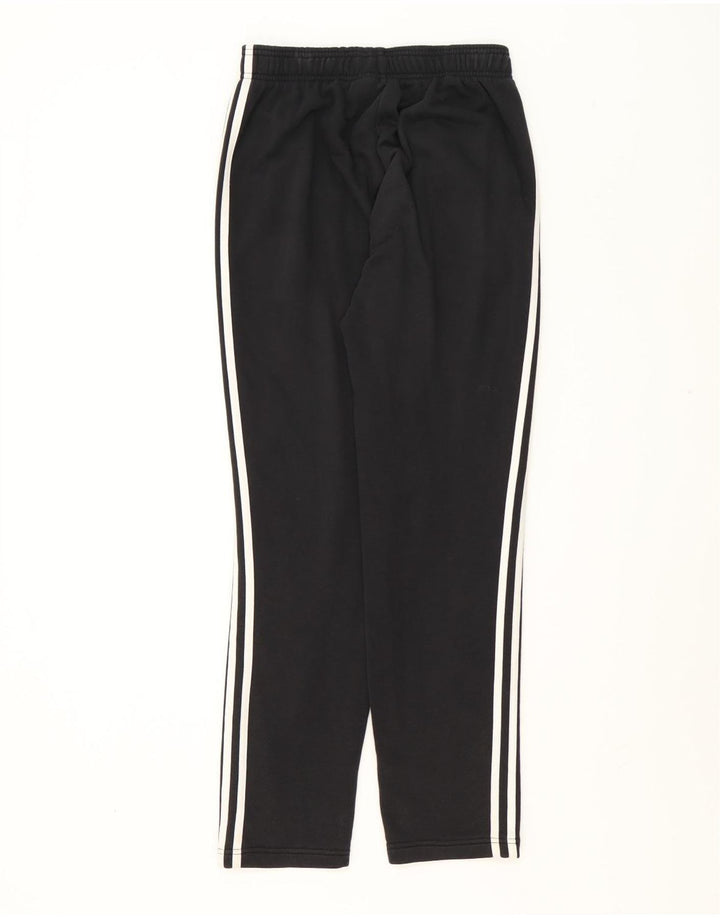 Pantaloni de trening Adidas pentru bărbați, bumbac mediu negru