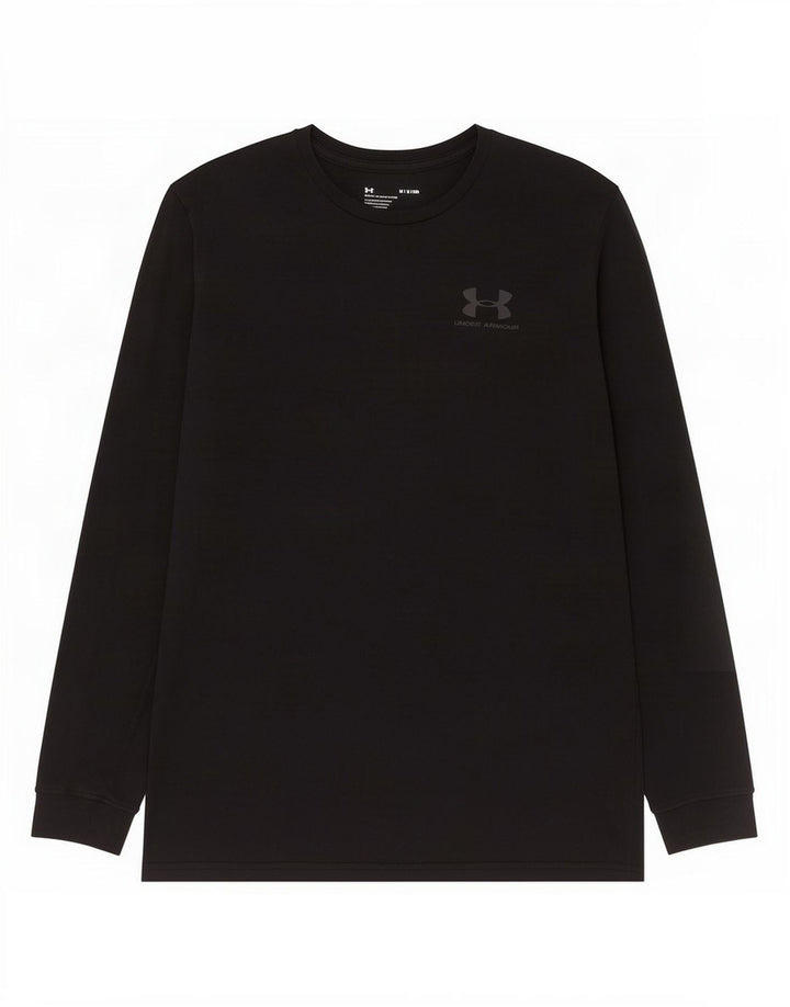 Top pentru bărbați Under Armour cu mânecă lungă, mediu negru