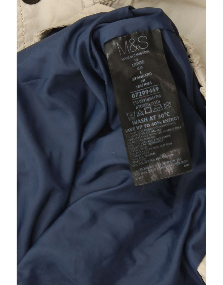 Jachetă pentru bărbați Marks & Spencer UK 40, mare, bej, bumbac