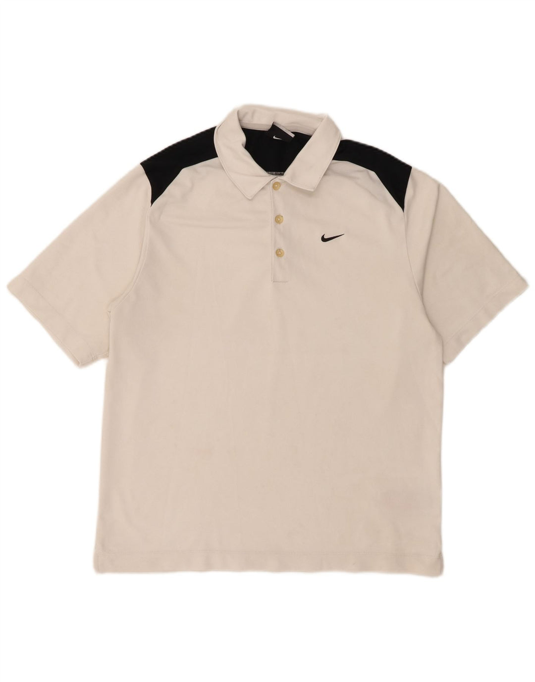 Tricou polo Nike pentru bărbați Marea Britanie 38/41 Poliester color bloc alb mediu