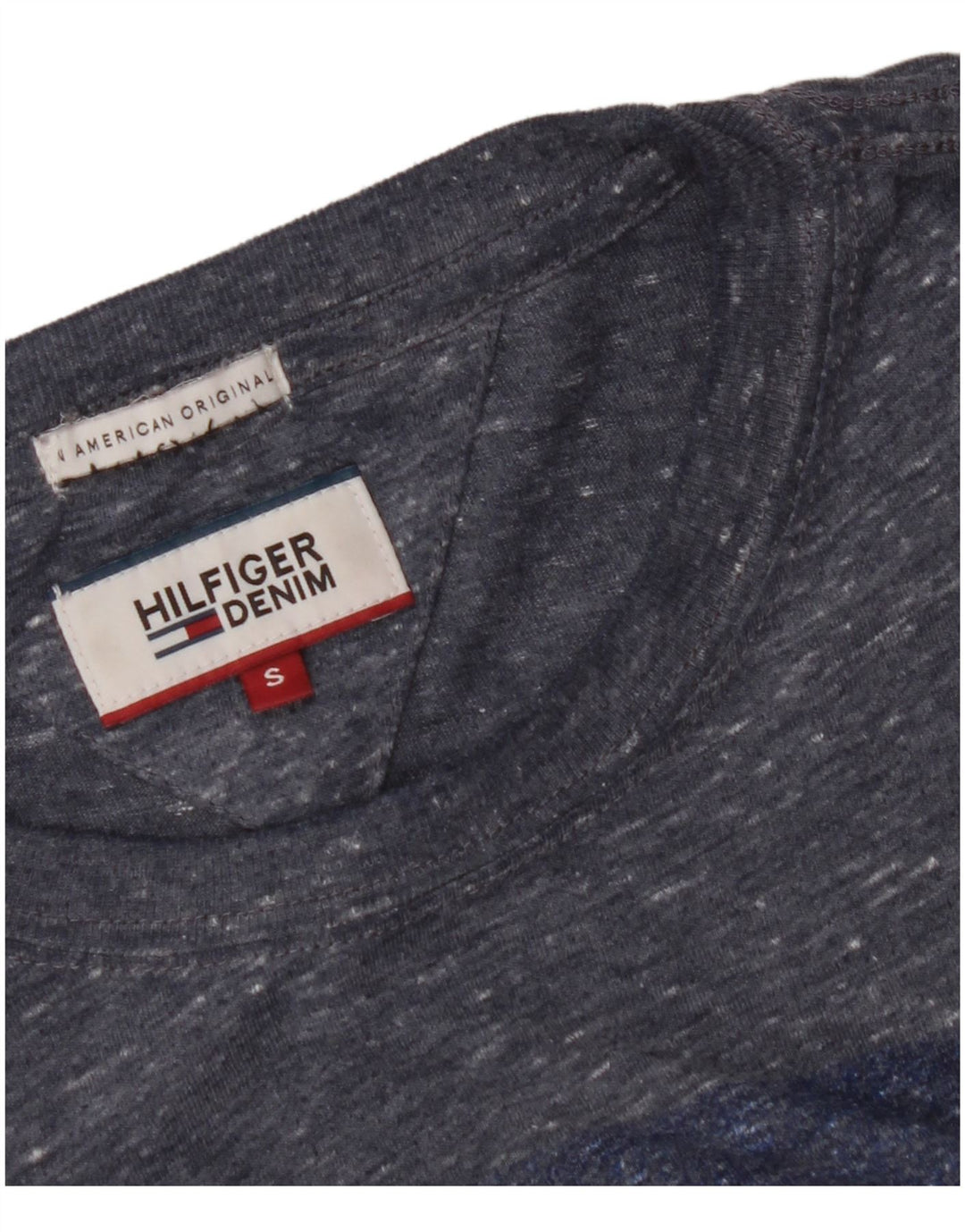 TOMMY HILFIGER Tricou grafic pentru bărbați Top mic albastru Colorblock