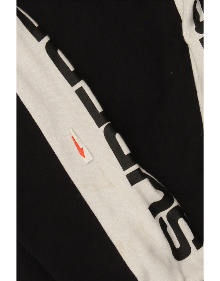 Pulover cu grafic pentru femei Superdry UK 10, negru, color block