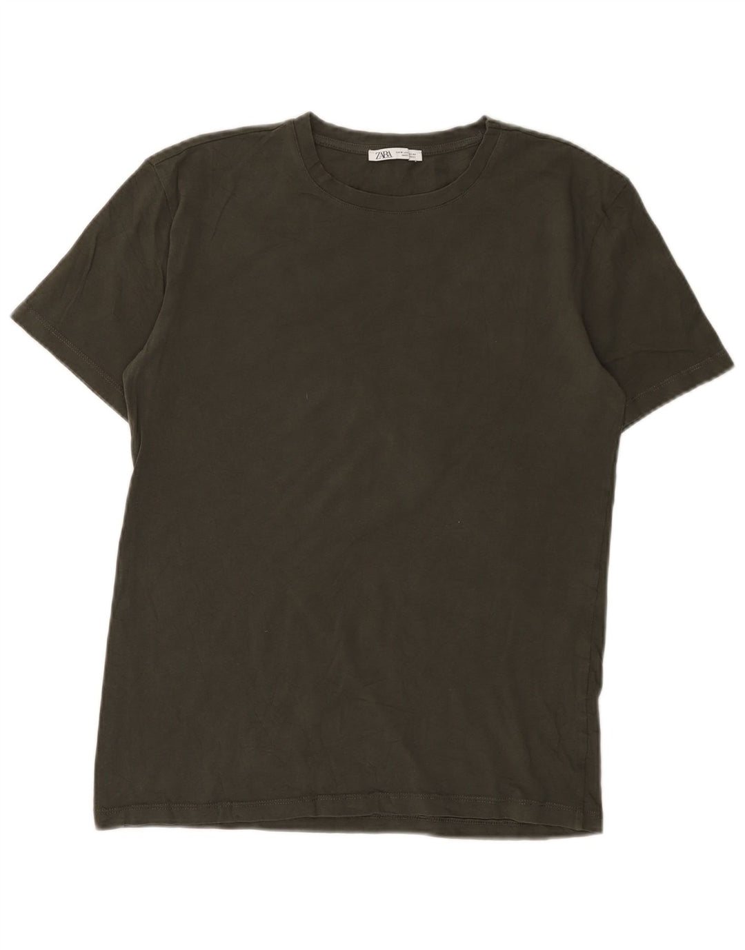Tricou pentru bărbați Zara Top din bumbac maro mediu