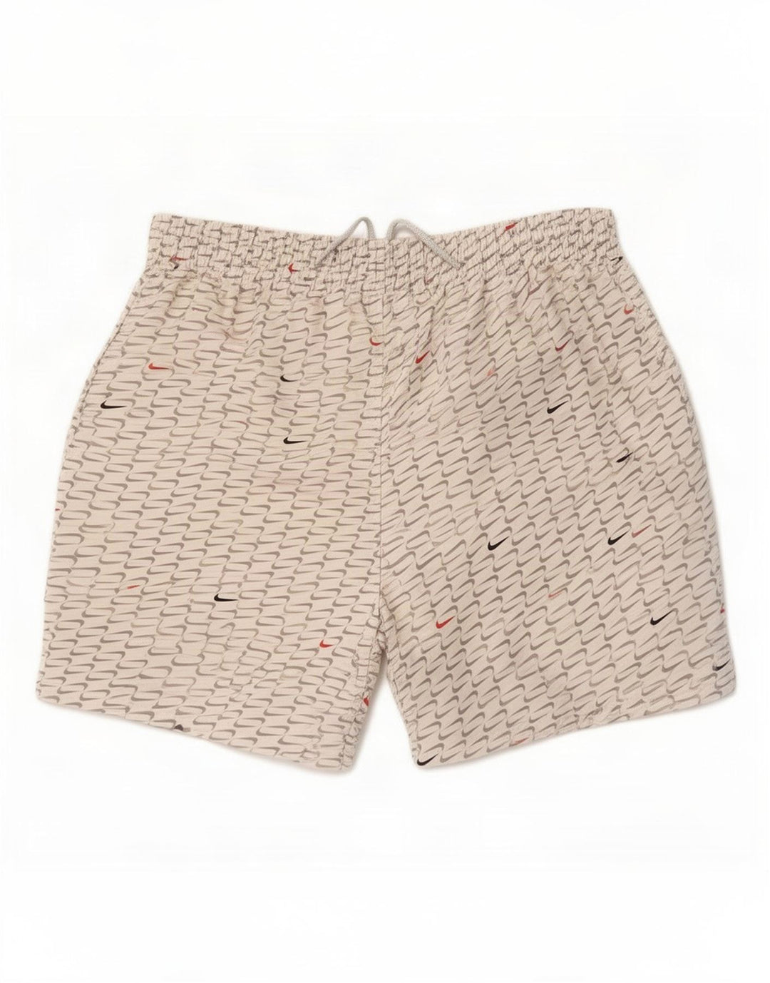 Pantaloni scurți sport grafic Nike pentru bărbați, poliester alb mediu
