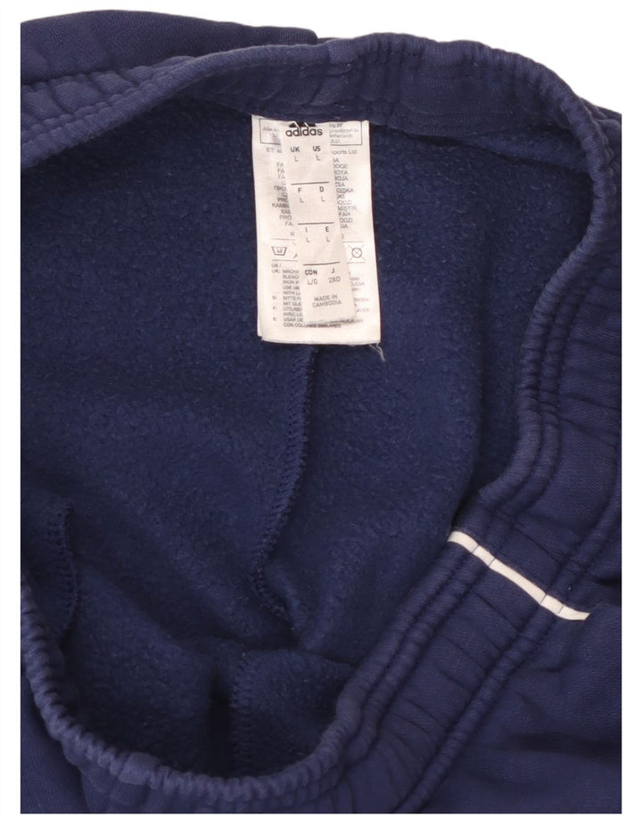 Pantaloni de trening pentru bărbați ADIDAS Pantaloni de jogging mari Bumbac bleumarin