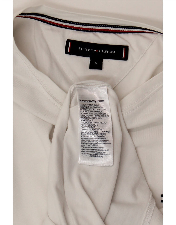 TOMMY HILFIGER Tricou Bărbați Top Mic Bumbac Alb