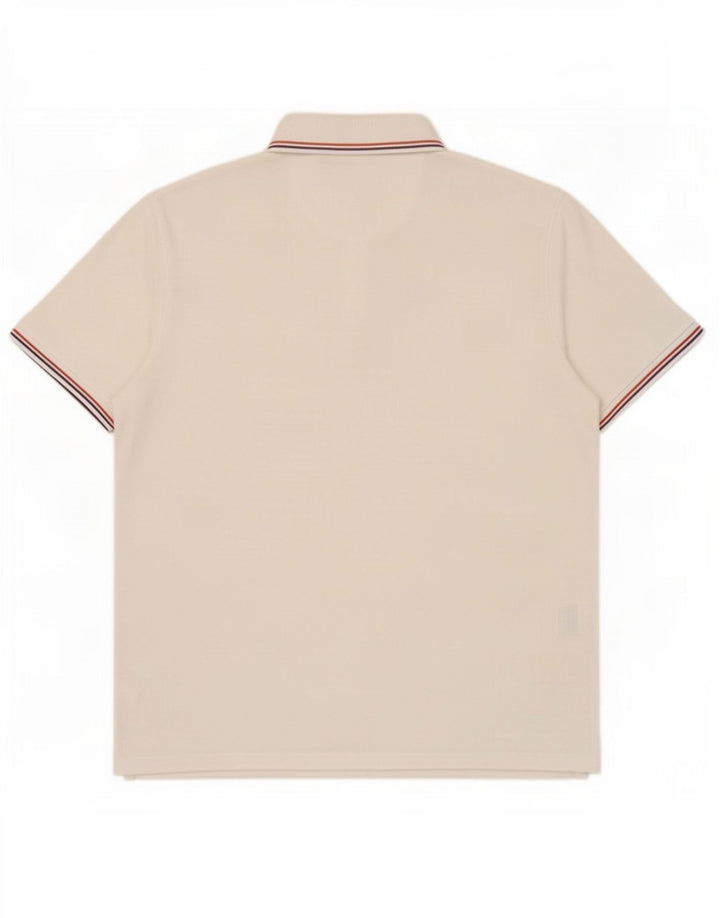 Cămașă polo Lee pentru bărbați, bumbac alb, XL