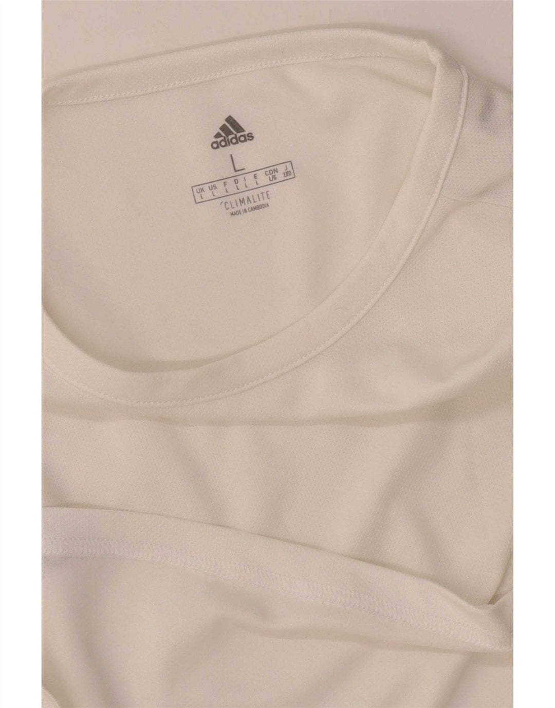 Tricou Adidas Climalite pentru bărbați Top mare, alb, bloc de culoare