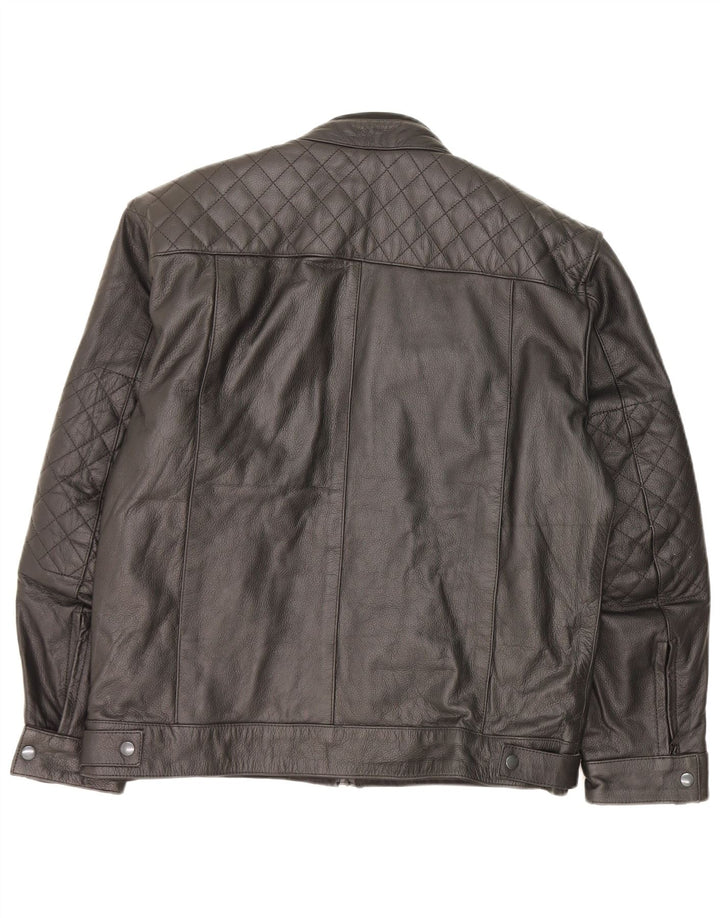 Jachetă de piele pentru bărbați Texpeed UK 40 Large Black