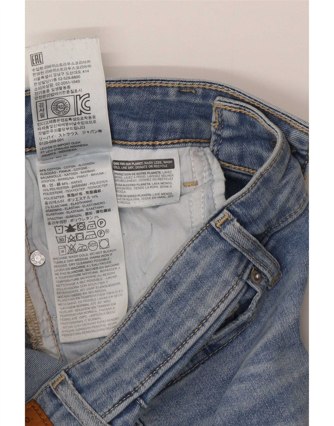Blugi Levi's 715 Bootcut W26 L32 Bumbac albastru