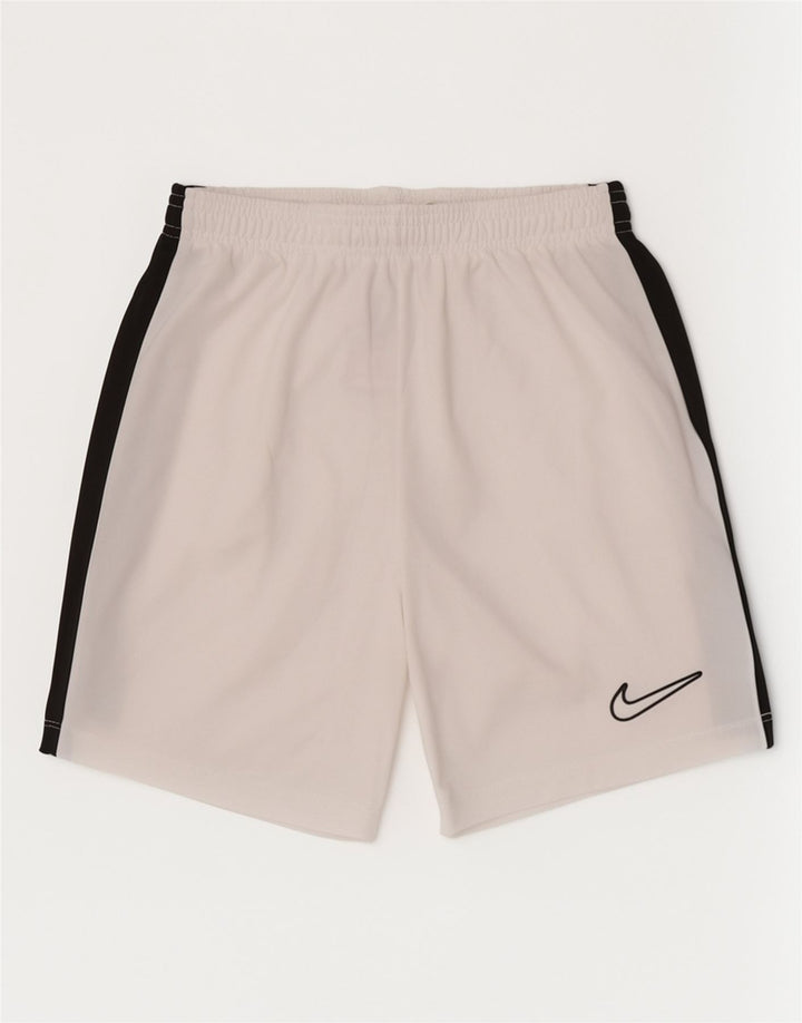 Pantaloni scurți sport Nike pentru băieți 10-11 ani Poliester alb mediu