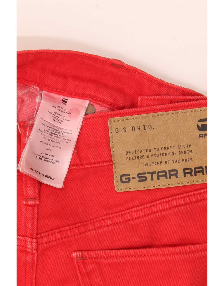 Blugi tăiați cu arc 3D G-Star pentru bărbați L25 L25 bumbac roșu