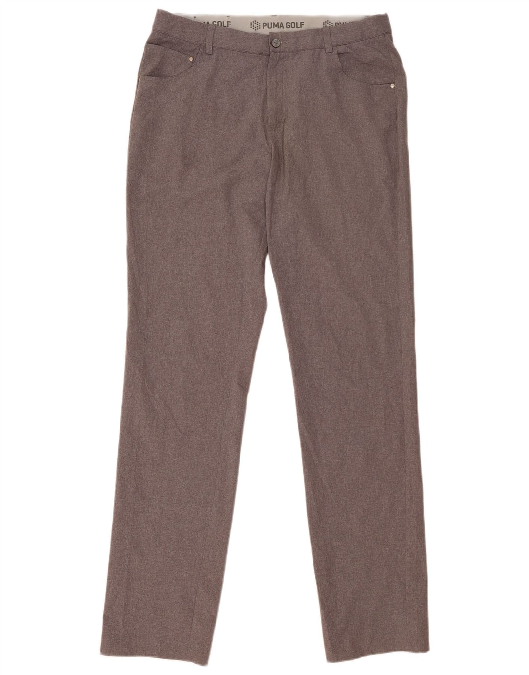 Pantaloni casual subțiri pentru bărbați Puma W34 L36 poliester gri