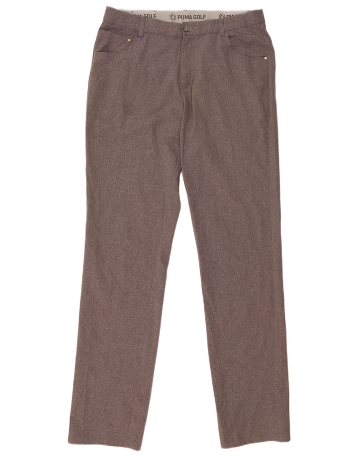 Pantaloni casual subțiri pentru bărbați Puma W34 L36 poliester gri