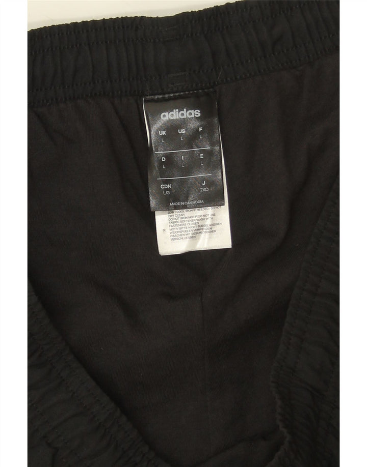 Pantaloni de trening Adidas pentru bărbați Joggeri mari, negru, poliester
