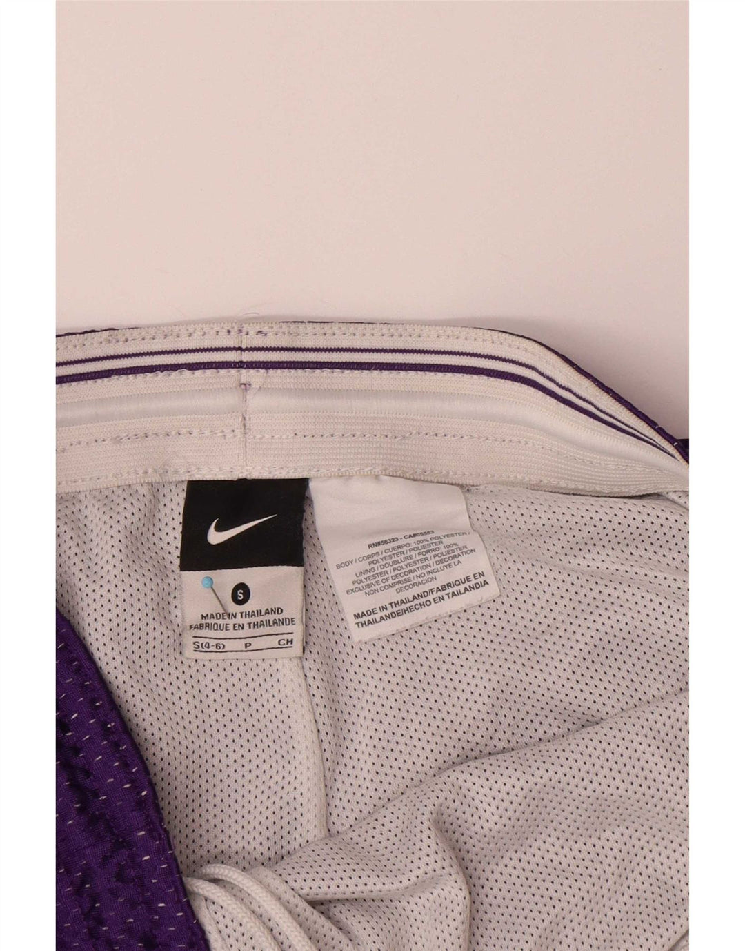Pantaloni scurți sport Nike Dri Fit pentru femei US 4/6 Poliester violet mic