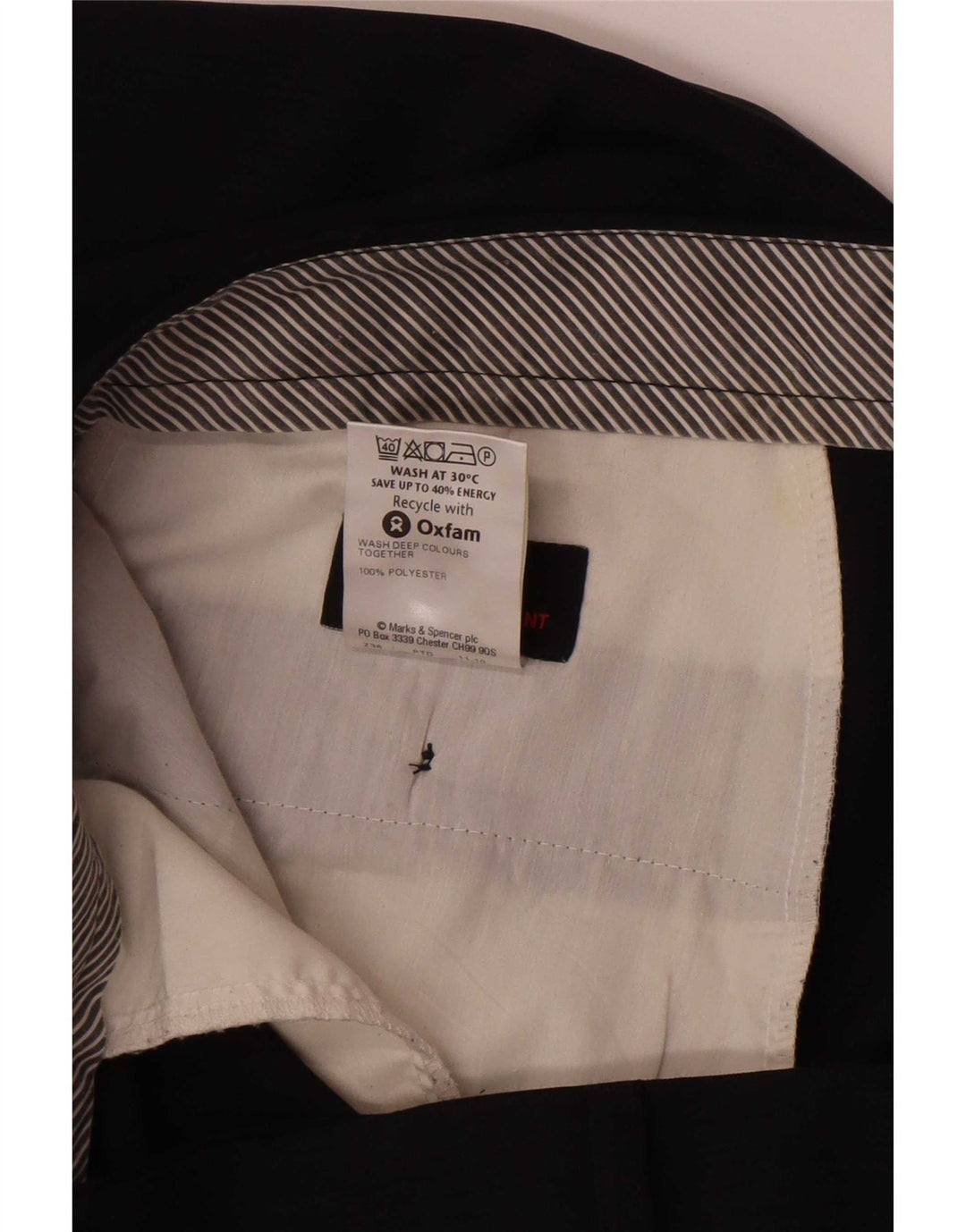 Marks & Spencer Pantaloni drepți pentru bărbați L38 L33 Poliester bleumarin