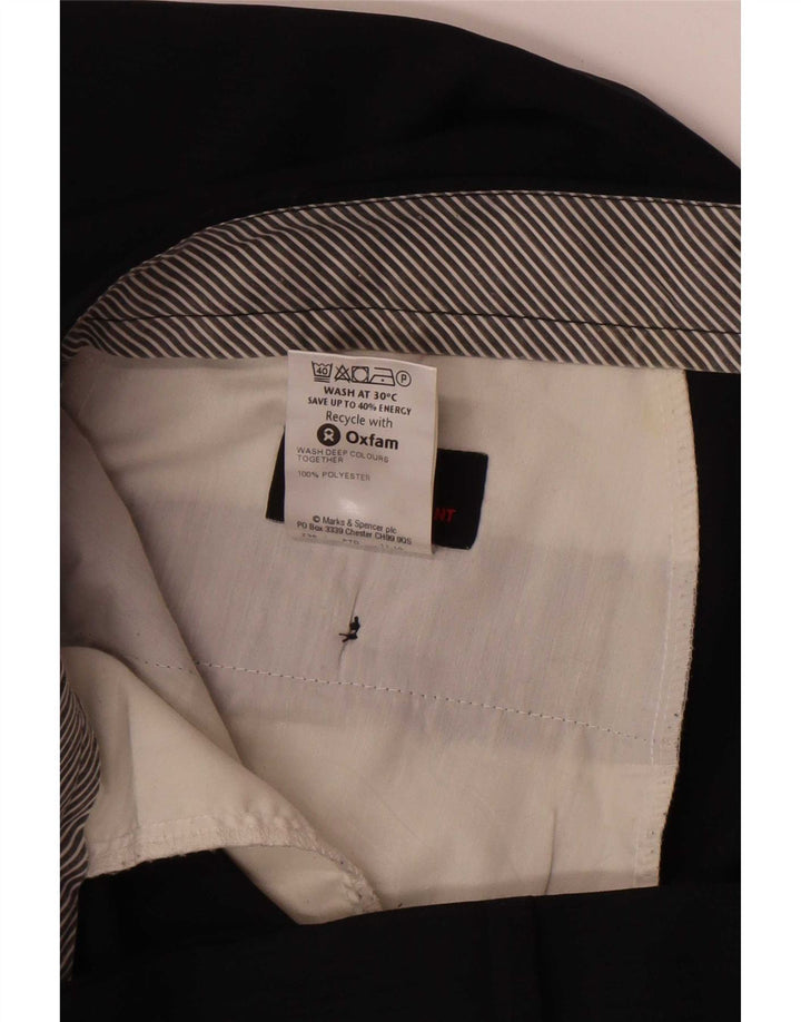 Marks & Spencer Pantaloni drepți pentru bărbați L38 L33 Poliester bleumarin