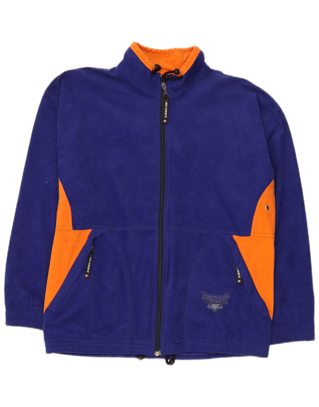 Jachetă fleece pentru bărbați MC Kee UK 42 XL bleumarin poliester color bloc