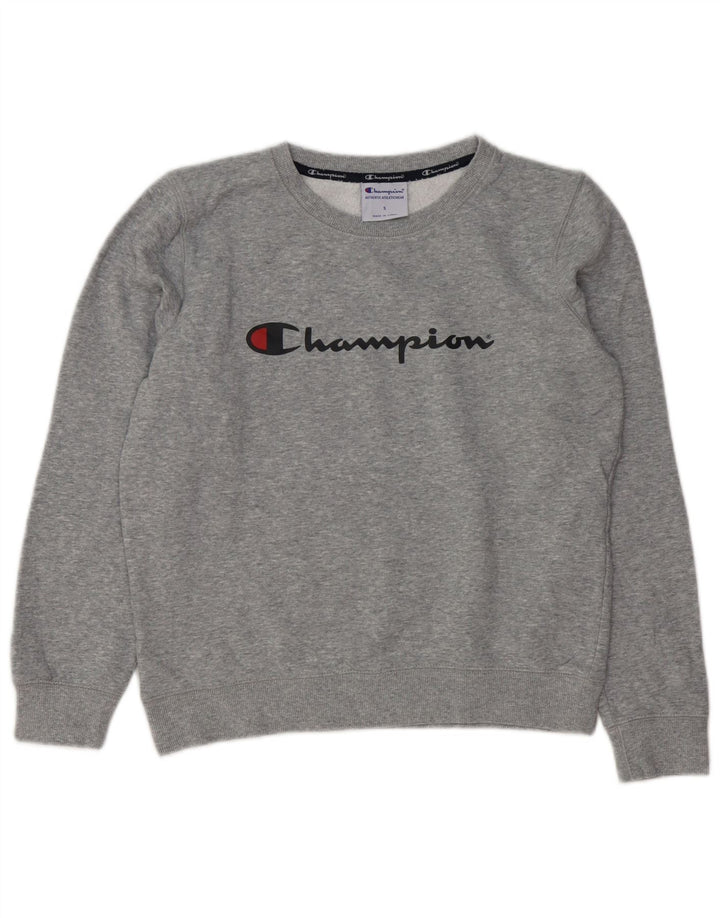 Pulover cu grafic pentru femei Champion UK 10 mic, gri, pete
