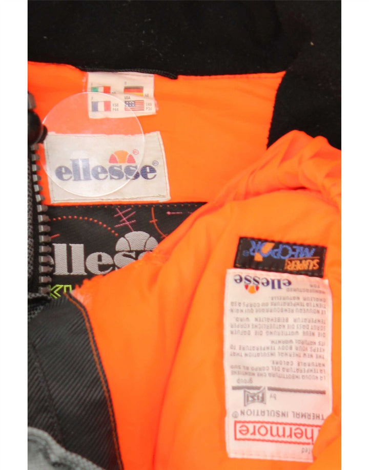 Jachetă de schi pentru bărbați, cu formă largi, Ellesse IT 50, mare, neagră, color block