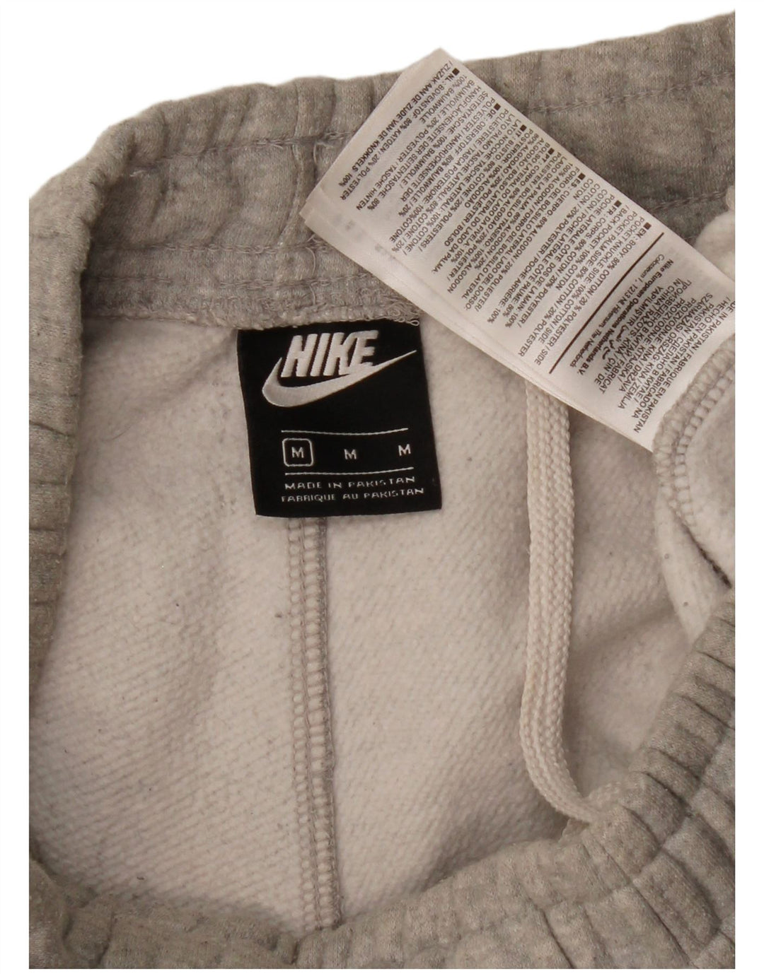 Pantaloni de trening Nike pentru femei Grafic Joggeri UK 12 Bumbac gri mediu