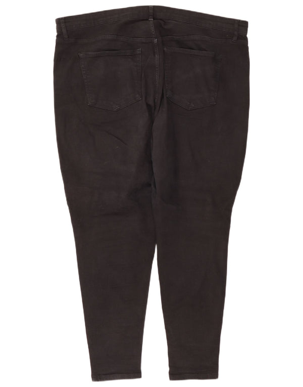 Topshop Blugi Jamie Slim pentru femei UK 26 3XL W44 L28 Bumbac negru