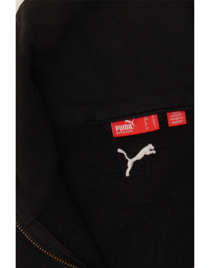 Jachetă de top cu trening grafic Puma pentru femei UK 8 Small Black