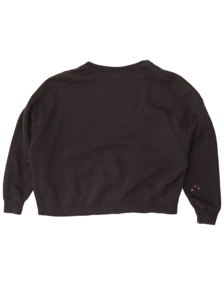 Pulover supradimensionat Nike Air Graphic pentru femei UK 16 Large Negru