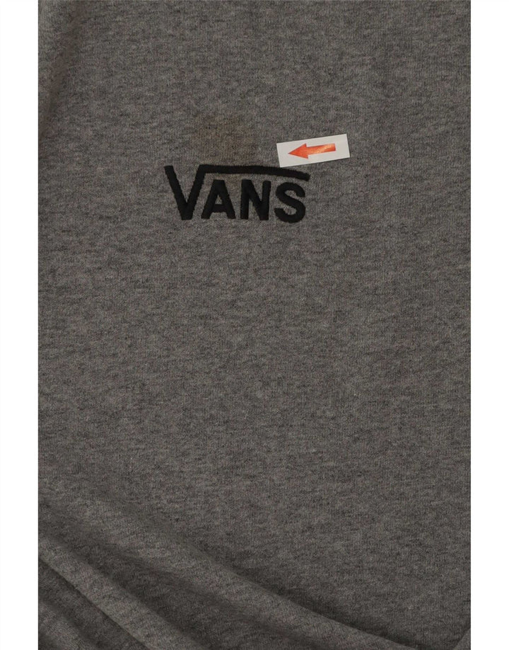 Tricou pentru bărbați Vans Top mic, gri, bumbac cu pete