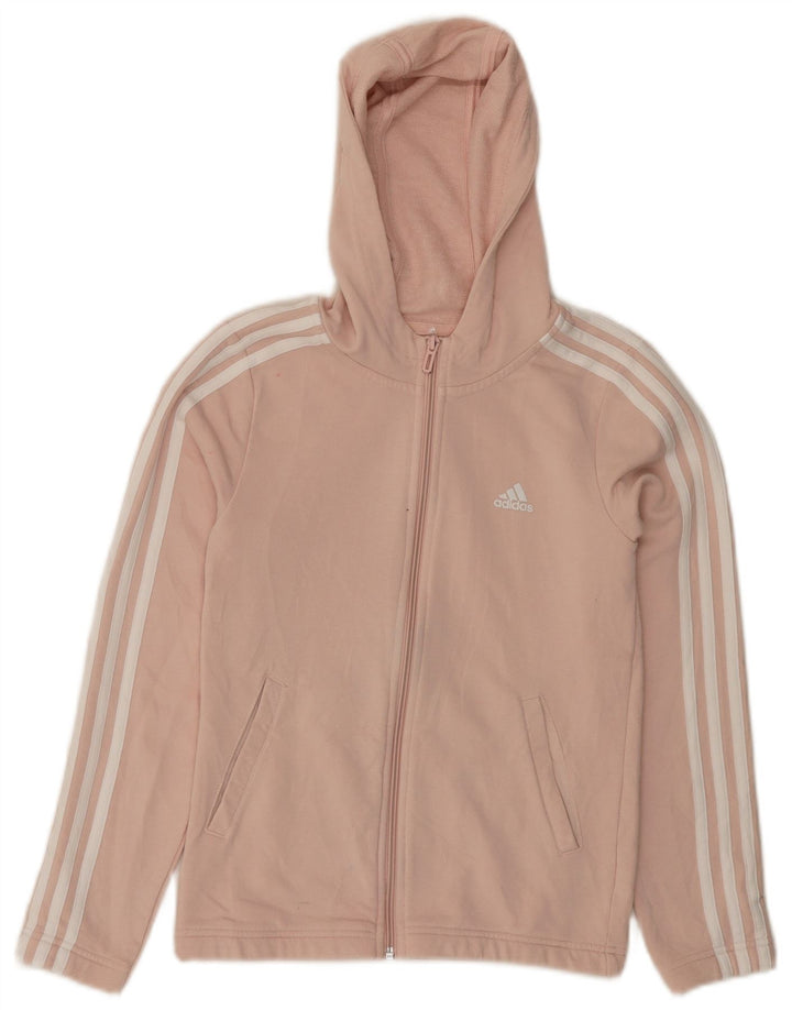 Pulover ADIDAS pentru fete, cu fermoar, 11-12 ani, roz