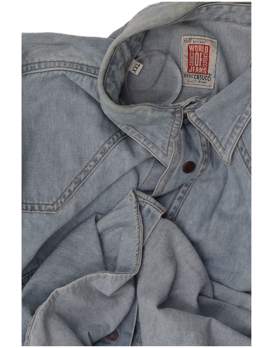 Cămașă din blugi pentru bărbați CASUCCI 2XL Albastru