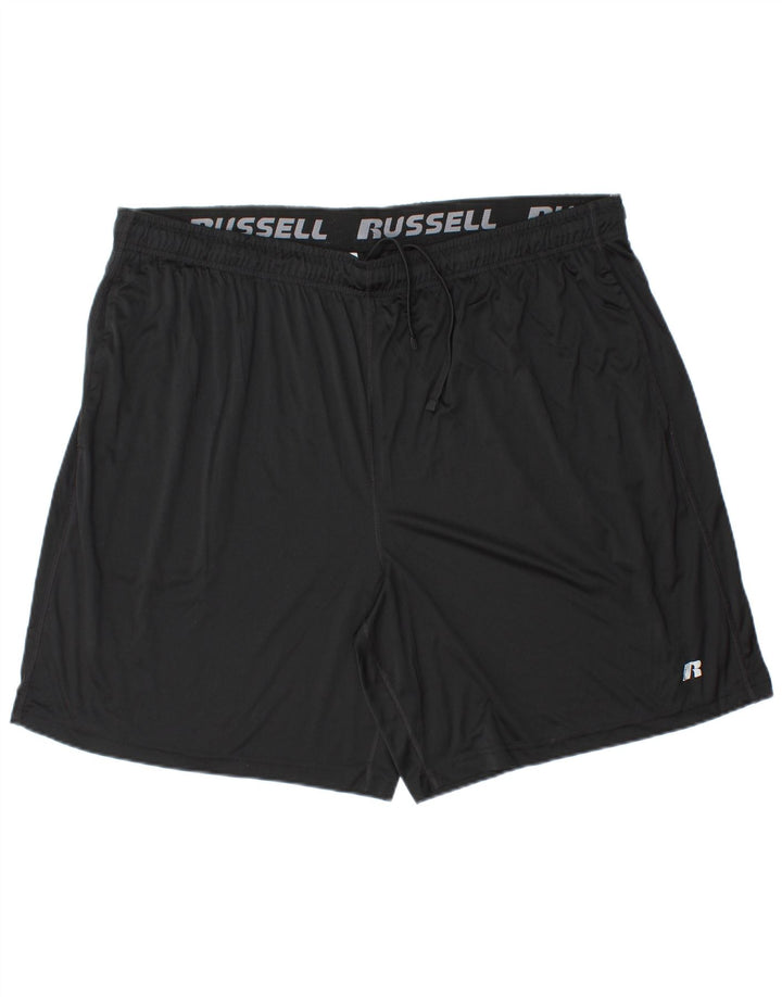 Pantaloni scurți sport Dri-Power pentru bărbați RUSSELL ATHLETIC 2XL poliester negru