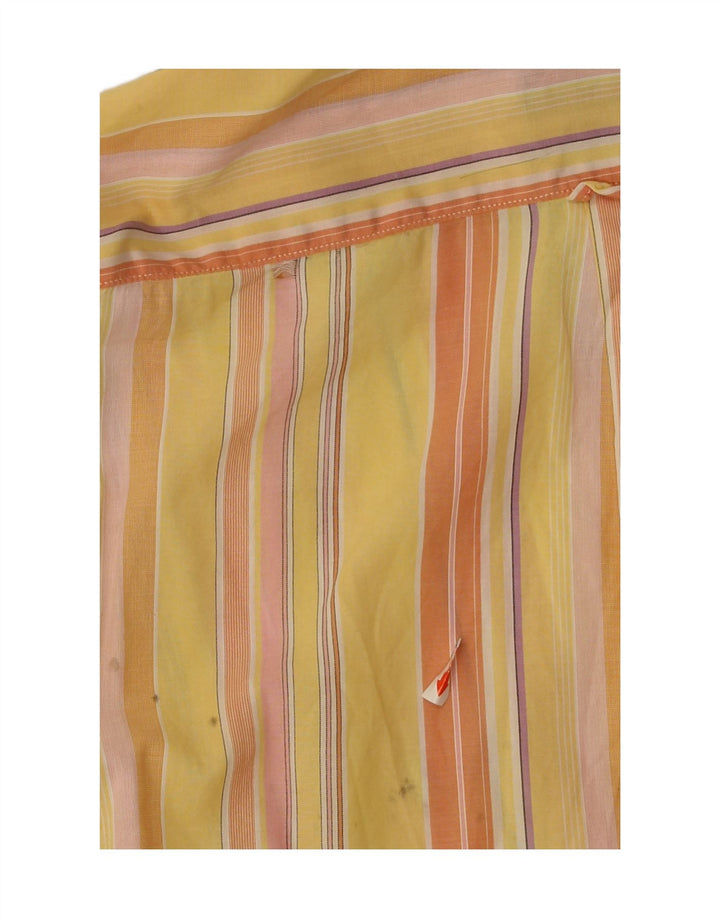 FRED PERRY Mens Shirt Large Yellow Striped Vintage Fred Perry and Second-Hand Fred Perry from Messina Hembry 