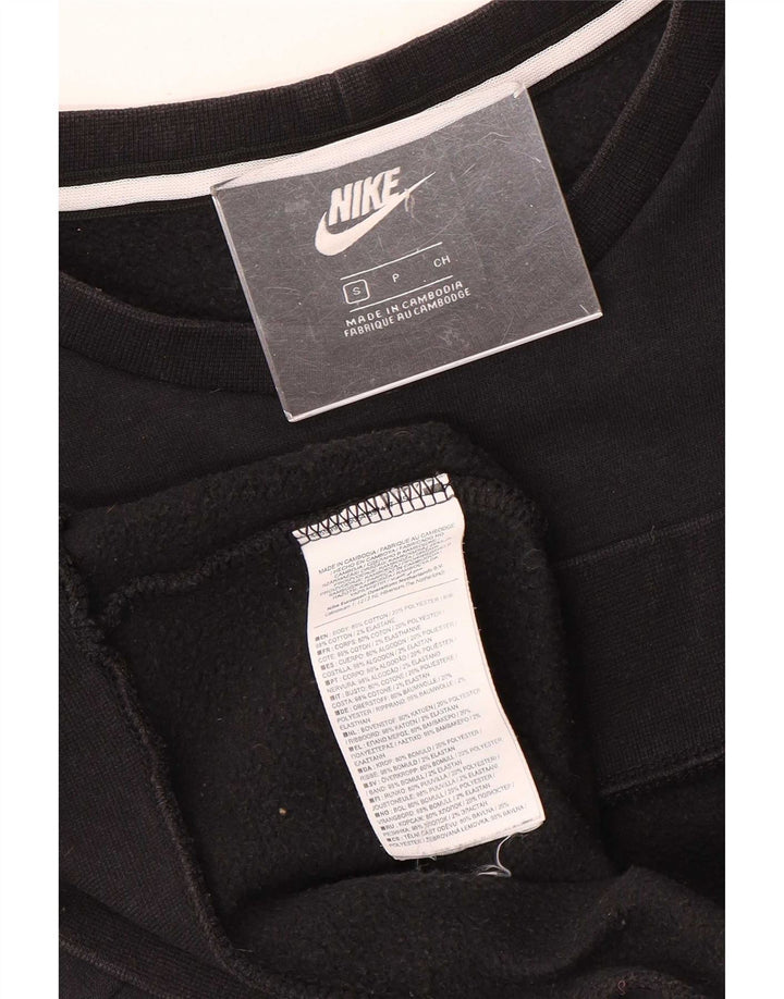 Hanorac grafic pentru bărbați Nike Pulover mic, negru, color block, bumbac