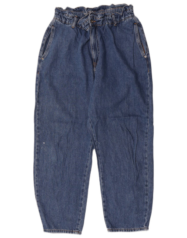 Blugi conici pentru femei Zara EU 42 Large W32 L26 Blue Bumbac