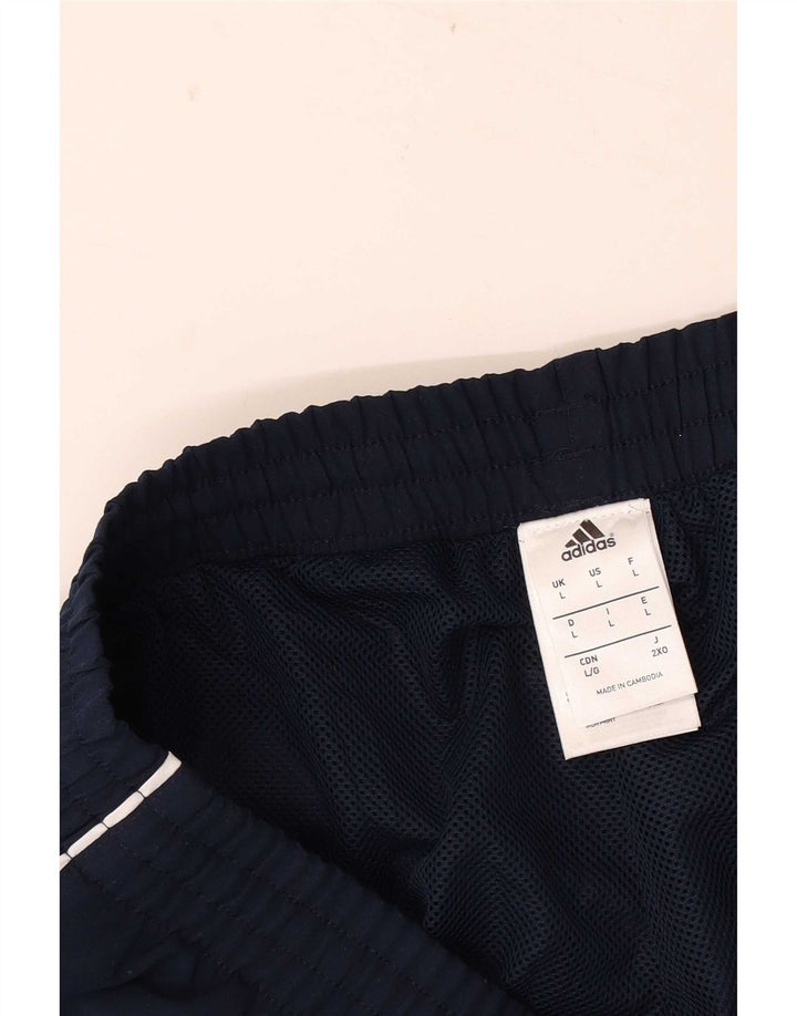 Pantaloni de trening cu grafică Adidas pentru bărbați Pantaloni de jogging mari, bleumarin, poliester