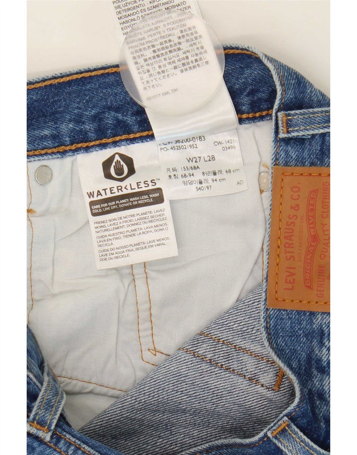 Blugi drepti pentru femei Levi's 501 W27 L29 Bumbac albastru